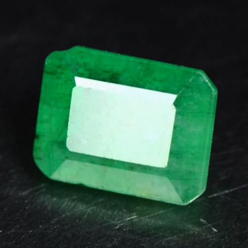 1.60 Cts Natural Top Fine Rich Green 8x6 mm Emerald Octagon Cut Untreated Zambia