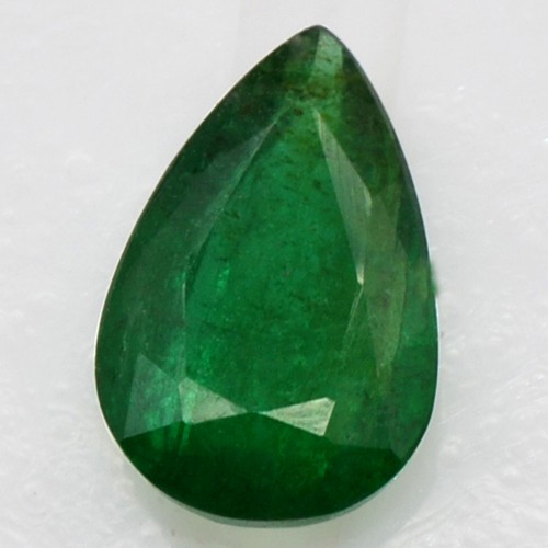 1.16 Cts Natural Super Fine Gemstone Green Emerald Pear Cut Untreated Zambia