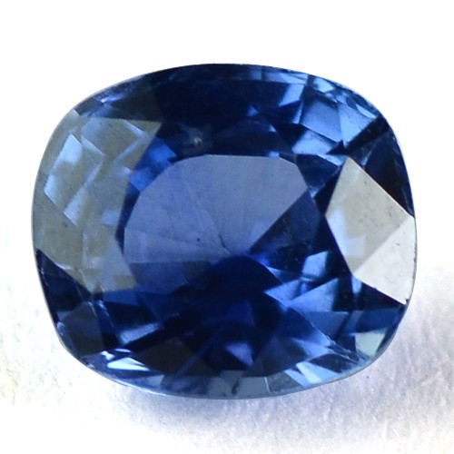 IGI Certified Natural Top Blue Sapphire 6.8x6x4.5 Cushion Cut 1.54 Cts Sri Lanka