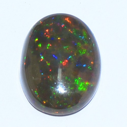 Natural Top Multi Color black Opal Oval Cab Cabochon 16 x12 mm Gemstone Ethiopia