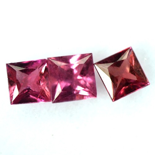 Natural Top Red Ruby Princess Cut Square Lot 4 upto 4.5 mm Gemstone Offer Burma