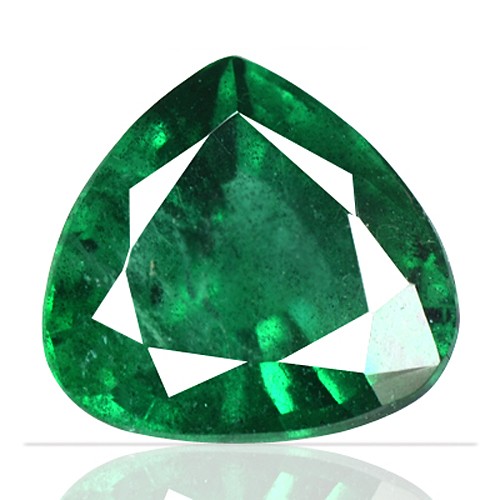 1.41 cts Natural Top Emerald Gemstone Heart Cut Zambia untreated